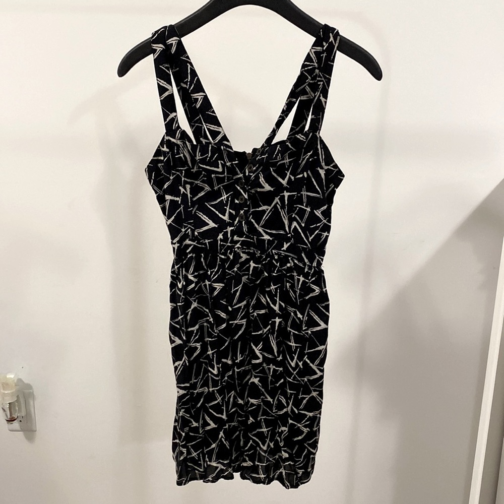 Black patterned dress